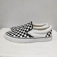 รองเท้า VANS Classic Slip-On BLACK &amp; WHITE Checkerboard แวนตาราง สวย ใหม่