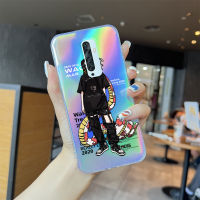 Volans สำหรับ OPPO Reno2 F Reno2 Z Reno4 Reno8 5G Reno8 Pro 5G อนิเมะ Reno8 T Reno8 T 5G (บน Piec) การ์ตูน D· Luffy Ace Zoro เคสโทรศัพท์สลายเลเซอร์สีรุ้งโปร่งใสขอบบางเฉียบ TPU นุ่มเฉียบเคสกันกระแทกมีสีสันในตัวฝาครอบบัตรเลเซอร์