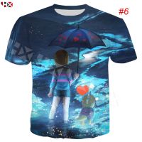 เสื้อยืดลายการ์ตูน 3 D Hx Undertale Sans