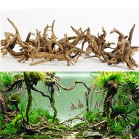 2PCS Wood Natural Tree Trunk Driftwood Aquarium Fish Tank Plant Decoration Ornament