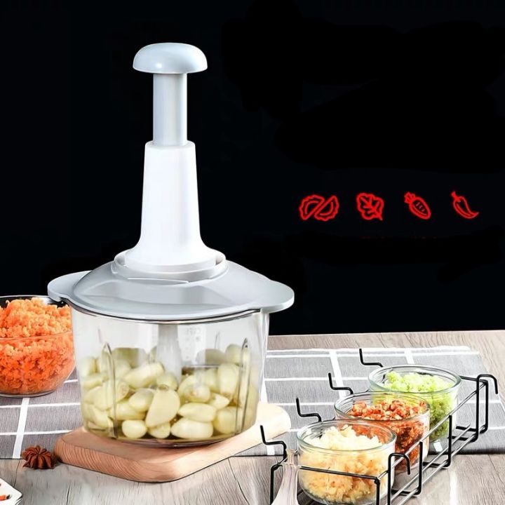 Manual Food Processor + Manual Blender + Grater - 2000ml