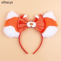 【YF】 2023 New Red Panda Mouse Ears Headband Cartoon Beast Girls Hairband Women Popular Character Party Cosplay Kids Hair Accessories