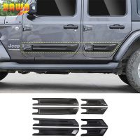 ▧℗ Car Door Anti-scratch Guard Plate Protection Cover Parts Accessories For Jeep Gladiator JT Wrangler JL 2018 2019 2020 2021 2022