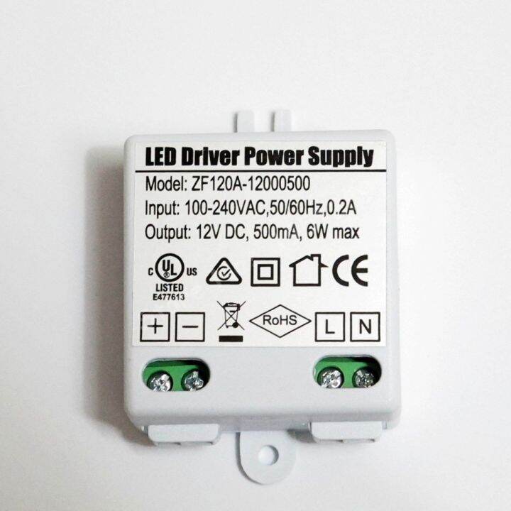 6W 500mA MR16 MR11 LED Driver AC/DC Adapter Transformer Input AC 100V ...