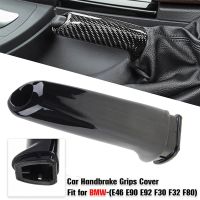 Car Handbrake Lever Cover Manual Brake Grips Housing Carbon Fiber Pattern Fit For BMW E46 E90 E92 F30 F32 F80 Car Accessories