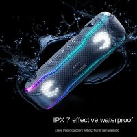 1 PCS Wireless Audio Waterproof Bluetooth Speaker Outdoor Sports Portable Bluetooth Speaker Stereo Surround Speaker Black