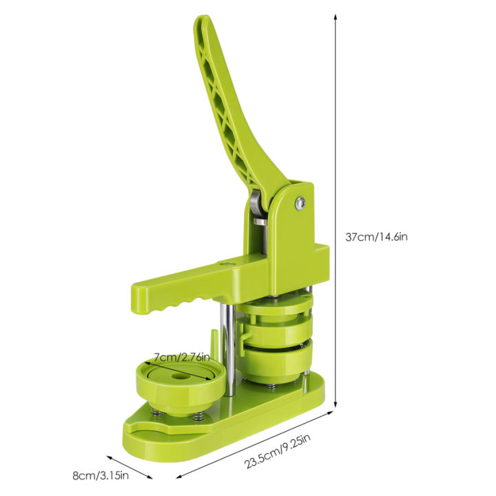 เครื่องผลิตป้ายสัญลักษณ์กระดุม58มม-2-25in-เครื่องผลิตป้ายกระดุมแบบทำมือเครื่องเครื่องเจาะป้ายพร้อมชิ้นส่วนกระดุม100ชิ้นฟรี-amp-amp-รูปภาพ-amp-amp-ที่ตัดวงกลม