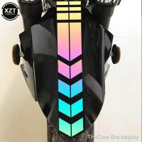 【hot】☬  Motorcycle Reflective Stickers on Safety Warning Tape Car Decals Motorbike Decoration Accessories