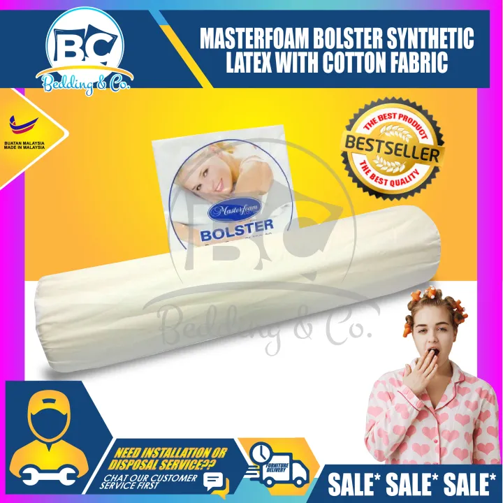 Masterfoam Bolster Synthetic Latex With Cotton Fabric Lazada