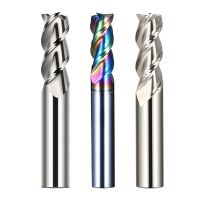 Cnc เครื่องตัดอลูมิเนียมมิลลิ่ง 3 ขลุ่ย HRC55 HRC60 DLC End Mill Cutter เครื่องมือเหล็กทังสเตนเครื่องจักรกลดอกคาร์ไบด์ดอกเอ็นมิล