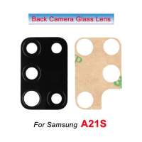 2ชุดสำหรับ Samsung Galaxy A21s A31 A41 A51 A71 M21 M30s M31 M31s M51ด้านหลังกระจกกล้องถ่ายรูปอะไหล่สติกเกอร์เลนส์