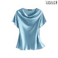 COD dhdfxcz ZANZEA Women Style Summer Office Satin Solid Color Blouse