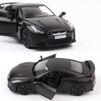 1/36 Nissan GTR R35 Racing Cars Model Alloy Diecasts Black Metal Pull Back Car Toys Children Kids Toy Vehicles Collectible Gifts