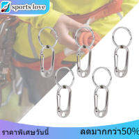 Carabiners โลหะผสมสังกะสี 5 ชิ้นพร้อม Keychains Quicks ปล่อยอุปกรณ์หัวเข็มขัด Hot