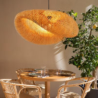 Modern Handmade bamboo pendant lights Bamboo Weaving pendant lamp Asia Restaurant Ho deco light for living room hanging lamp