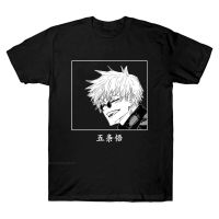 เสื้อยืดอะนิเมะ Jujutsu Kaisen ผู้ชาย Kawaii เสื้อฤดูร้อน Gojo