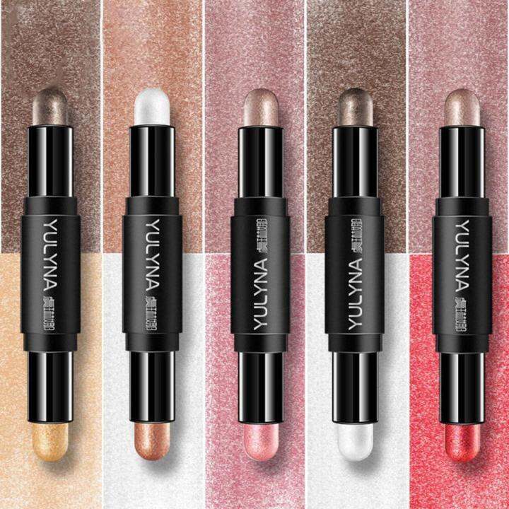 Eyeshadow stick Eye Shadow With Glitters Shimmer 2 colors Double Head