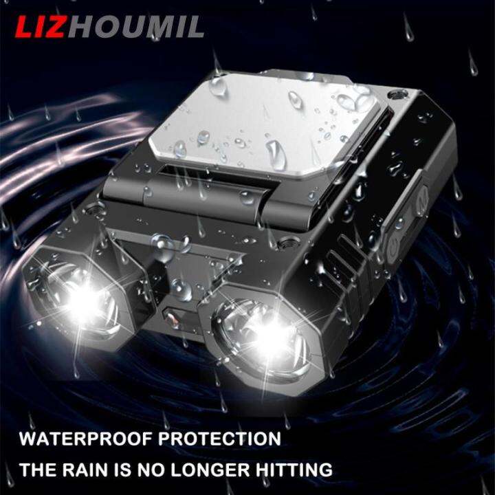 lizhoumil-ไฟกิ๊บติดหมวกอเนกประสงค์ไฟหน้ารถมอเตอร์ไซค์แบบ-led-ชาร์จ-usb-ไฟฉุกเฉินกลางแจ้งสำหรับตั้งแคมป์กลางคืนตกปลา