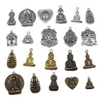5pcs Tathagata Meditation Buddha Buddhism Buddha Statue Charms Pendant Antique Jewelry Making DIY Handmade Craft
