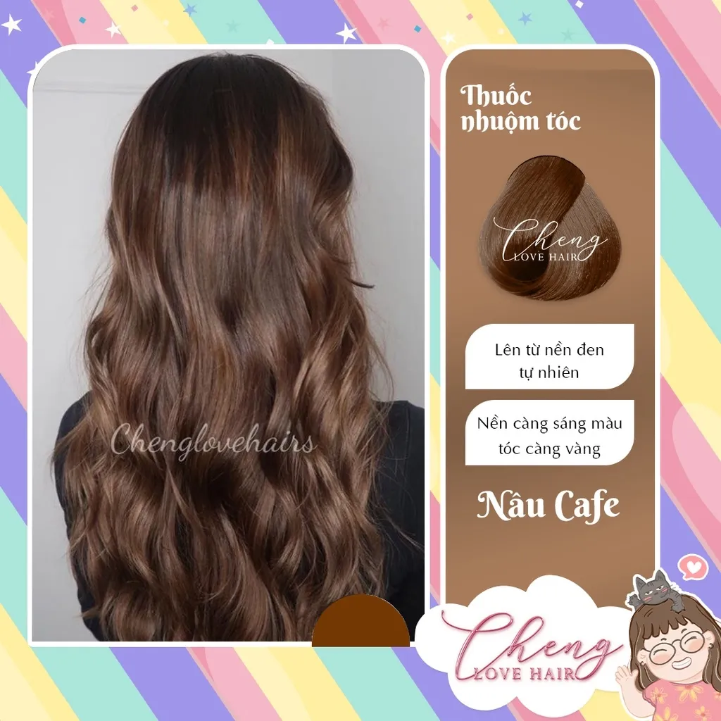 Cách nhuộm tóc màu nâu cà phê giúp tôn lên nét đẹp hiện đại và quyến rũ của bạn. Xem bức ảnh để tìm hiểu về quá trình nhuộm và lấy cảm hứng cho phong cách tóc mới của mình.