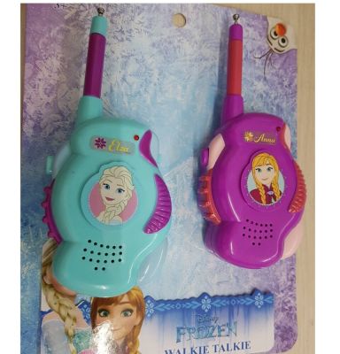 วิทยุสื่อสาร สำหรับเด็กเล่น  WALKIE TALKIE FROZEN ใช้งานได้เสมือนจริง ระยะการใช้งานราวๆ  50 เมตร NO.FZ-2630 ลิขสิทธิ์แท้ถูกต้อง  มี มอก.