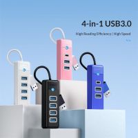 【LZ】♤❧♛  4 portas usb c hub 5gbps multi tipo de alta velocidade divisor c adaptador otg ultra-magro para acessórios do computador do pc