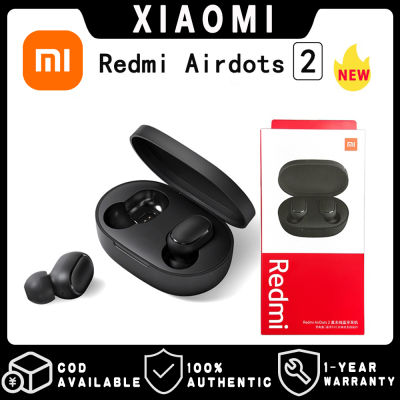 [เวอร์ชั่นใหม่] Xiaomi Redmi Airdots 2 Bluetooth V5.0 True Wireless Stereo Wireless Earphones With 12 Hours Battery Life