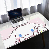 Cinnamorol แผ่นรองเมาส์ Kawaii อุปกรณ์โต๊ะ Gamer แป้นพิมพ์เสื่อ Deskmat โต๊ะคอมพิวเตอร์เล่นเกมแล็ปท็อปตู้พีซีหนู M Ousepad