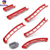 Track Roller Coaster 26021 Small Particle Technology 26559 Building Blocks Parts 26060 Rail Bow Slope Shaft Edges Brick Part Toy