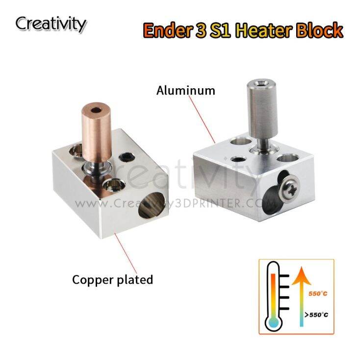Ender 3 S1 Heater Block Sprite Extruder Heater Block Kit Bimetal