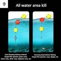 OOF อุปกรณ์เสริมเสริม เหล็กคาร์บอนสตีล ตะขอหญ้าสีเขียว ลอยลอยได้ ปลาคาร์พปลา ตะขอพิเศษติดปลาคาร์พหญ้า ตะขอสายเบ็ดตกปลา กับจุกตะกั่วตกปลา ตะขอเบ็ดตกปลา ชุดสายเบ็ดตกปลา