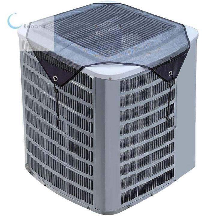 RUOANE AntiDust Outdoor Air Conditioner Mesh Cover Square Thick Rubber