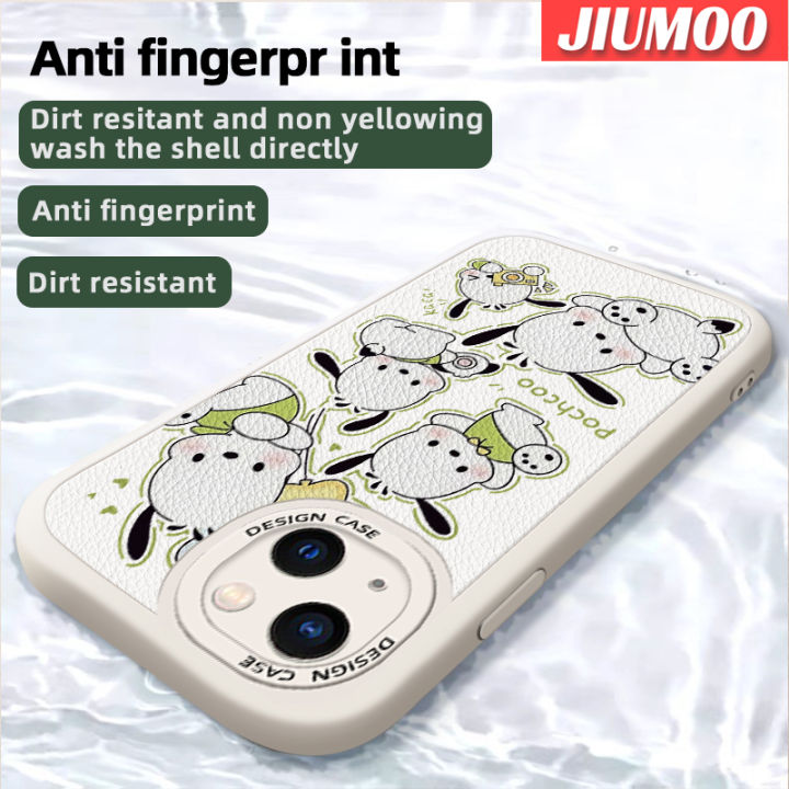 jiumoo-เคสสำหรับ-realme-c35-c31-narzo-50a-prime-case-ลายการ์ตูนน่ารัก-pochacco-แฟชั่นกันกระแทกเคสใส่โทรศัพท์หนังหลังเคสฝาปิดซิลิโคนนุ่มเลนส์เต็มเคสป้องกันกล้อง