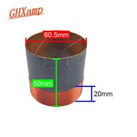 Ghxamp ลำโพงเบสไฟเบอร์กลาส60.5มม. ลวดทองแดง12นิ้ว15นิ้วอุปกรณ์ซ่อมลำโพงมืออาชีพ2ชิ้น