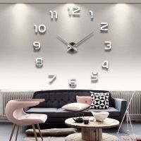 Muhsein 2023 Home Decoration New Wall Clock 3d DIY Mute Wall Clock Acrylic Mirror Sticker Quartz Watch Free Shipping