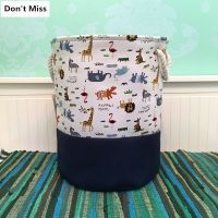 Laundry Hamper Dirty Cloth Storage Baskets Printing Waterproof Washing Bag Foldable Storage Organizer Save Space Laundry Basket