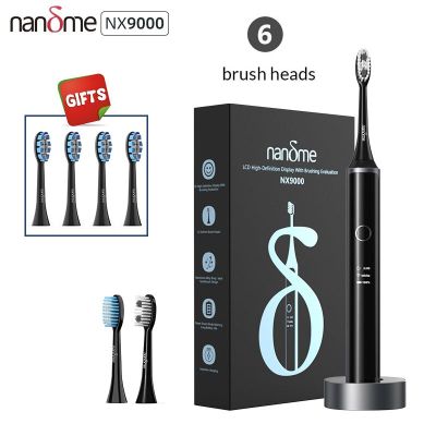Nandme IPX7 NX7000 NX8000แปรงสีฟันไฟฟ้าอัลตราโซนิก NX9000กันน้ำทำความสะอาดได้ล้ำลึกด้วยแปรงสีฟันอัจฉริยะ