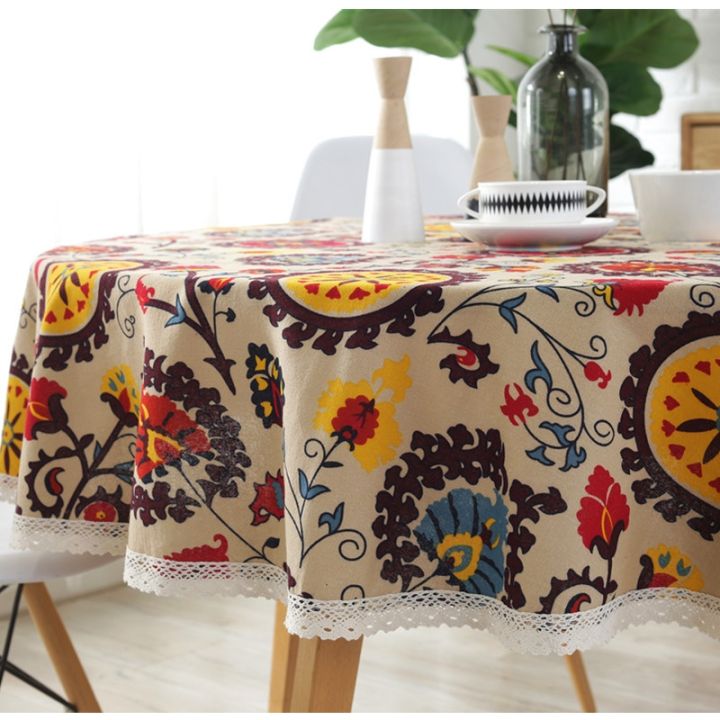 bohemian-national-wind-round-lace-tablecloth-cotton-printed-hotel-decorative-table-cloth-sunflower-decor-table-covers-lace