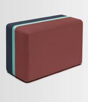 Manduka บล็อกโยคะรุ่น Recycled Foam Yoga Block (Limited Edition) - Maka 3-Tone (9" L x 6" W x 4" D)