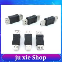 JuXie store Usb 2.0 Type A Male Female Coupler Adapter Plug Socket Connector For Pc Laptop Diy Extender Cable Converter