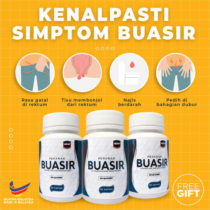 (Readystock) Ubat Buasir [30 Kapsul] Penawar Buasir Paling Mujarab ...