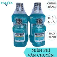 Combo Nước Súc Miệng Listerine 750ml+250ml Thái Lan VALITA giảm mùi hôi