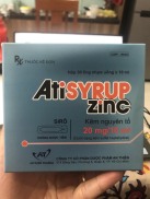 AtiSyrup Zinc 20mg 10ml hộp 30 ống x 10ml Hỗ Trợ Tăng Đề Kháng