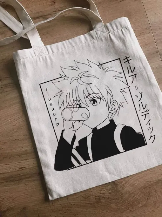 Tote Haven Hunter x Hunter Killua Anime Tote Bag Women's Bag High Quality  Canvas Fabric/ A3 size /School Bag/ Aesthetic Bag/Canvas Bag/Handbags |  Lazada PH