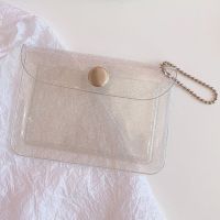 Fashion Women Transparent PVC Wallet Credit Card Holder Business Bus Bank Cards Case