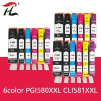 Compatible for Canon PIXMA TR7550 TR8550 TS6150 TS6151 TS8150 printer PGI-580 CLI-581 PGI580 CLI581 XXL Ink Cartridge Ink Cartridges