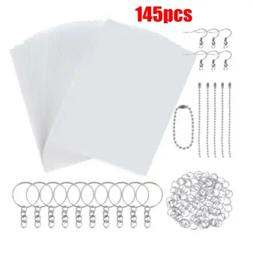 (5 pcs) A4 Heat Shrinky Dinks Printable / Shrink Plastic for DIY Artworks  (Inkjet Printable and Writable)