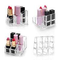 9/24grid Lipstick Storage Rack Lipstick organizer box makeup organizer Consolidation Storage Box Transparent Cosmetic Organizer