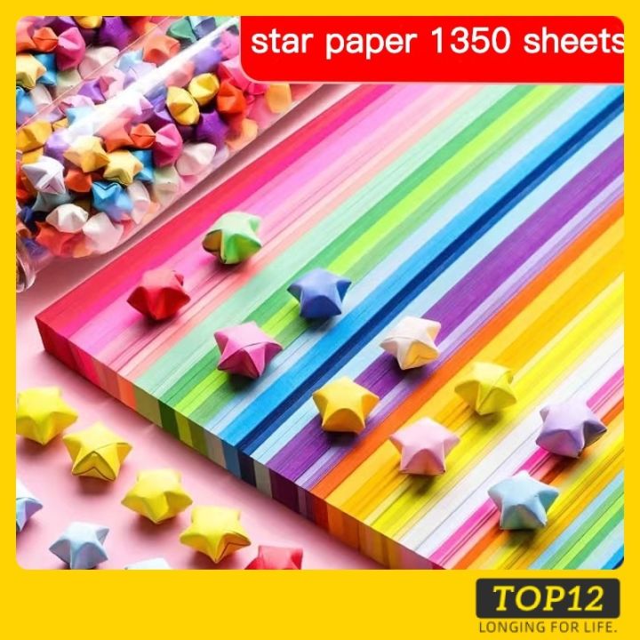 Buy Origami Star Paper Strips, 1350 Sheets Blue Gradient Colors
