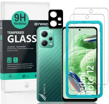 Ibywind 2 Pack Screen Protector for Redmi Note 12 Pro 5G/Note 12 Pro+/Note  12 Pro Plus 5G(6.67)+1 Pack Camera Len Protector+1 Pack Back Film,9H